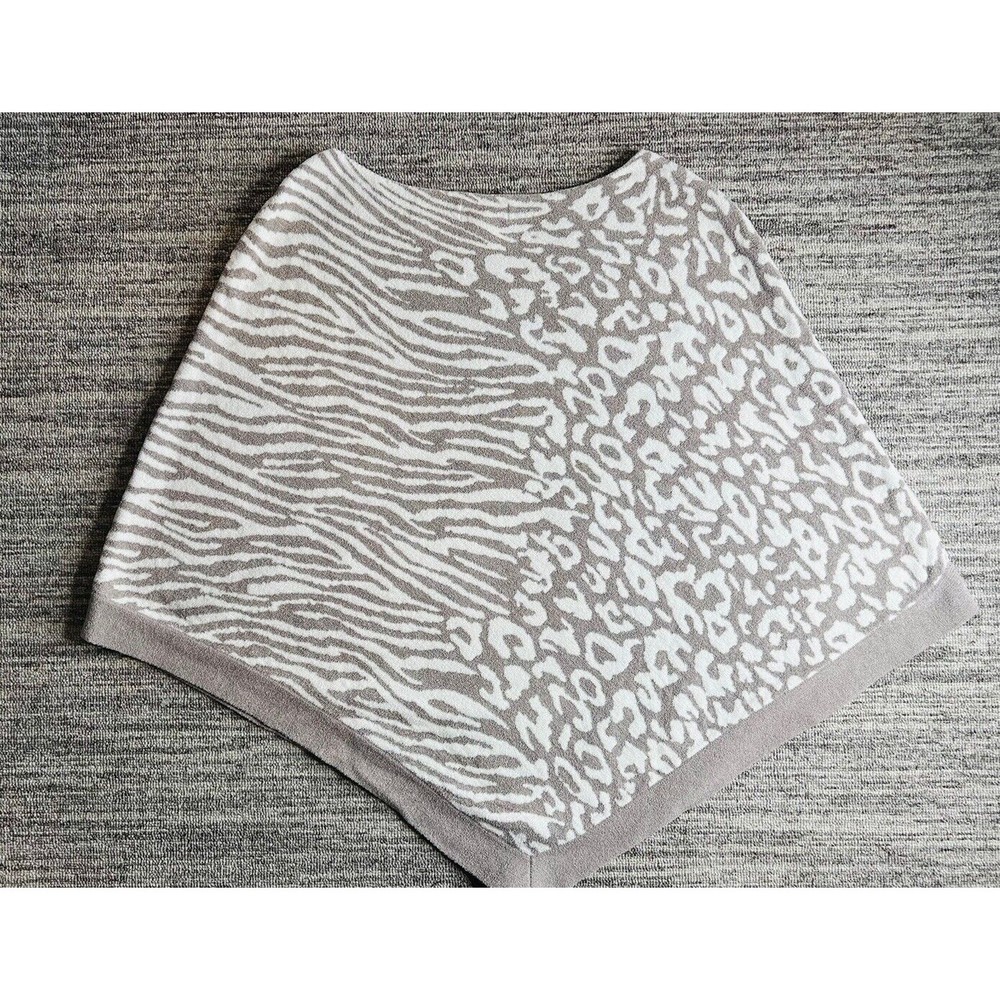 Barefoot Dreams Poncho Women One Size Plus Animal Print Cozy Y Chic Ultra Lite